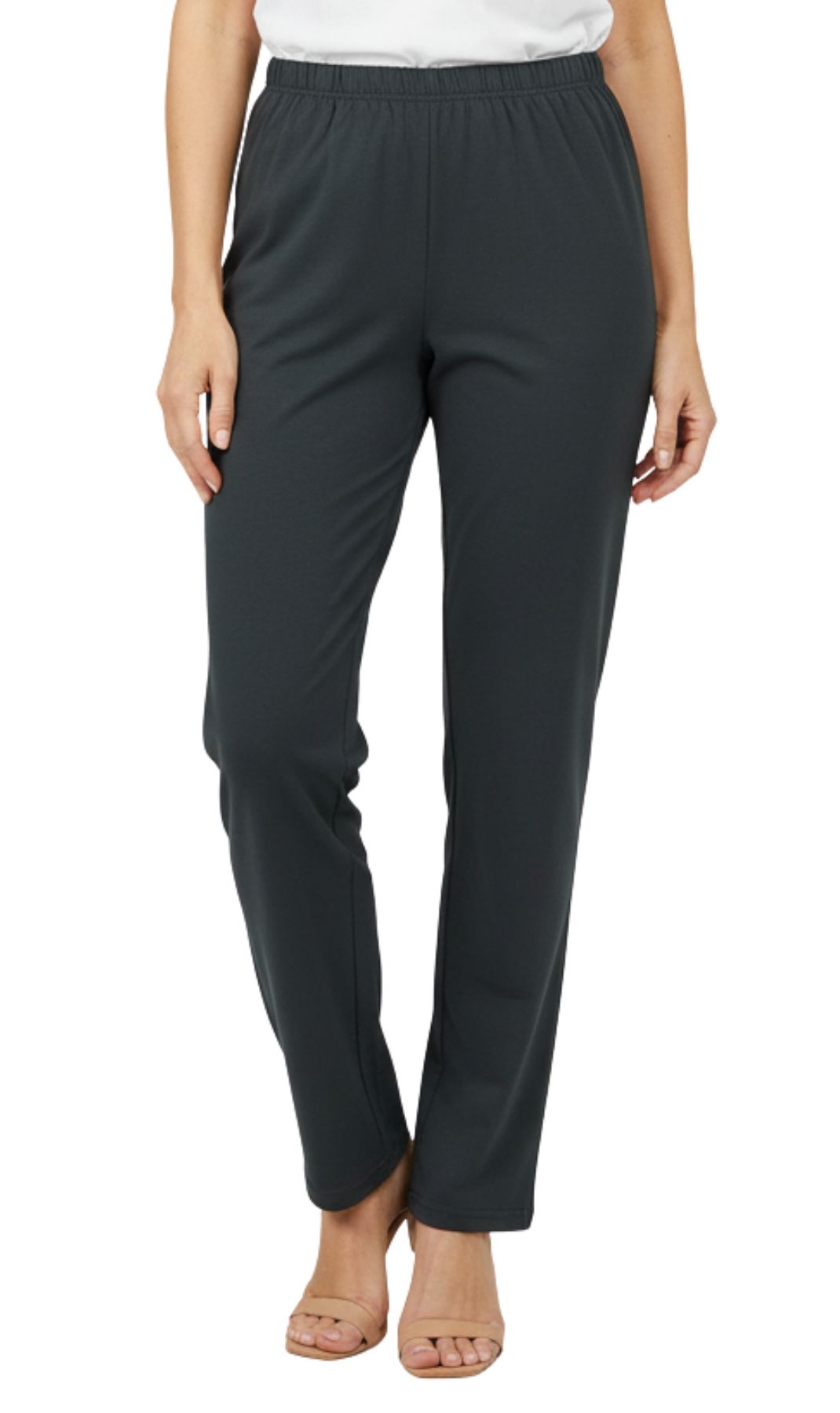 Women's Premium Cotton Stretch High-Waisted Black Leggings - Dressy Comfort in an Everyday Essential