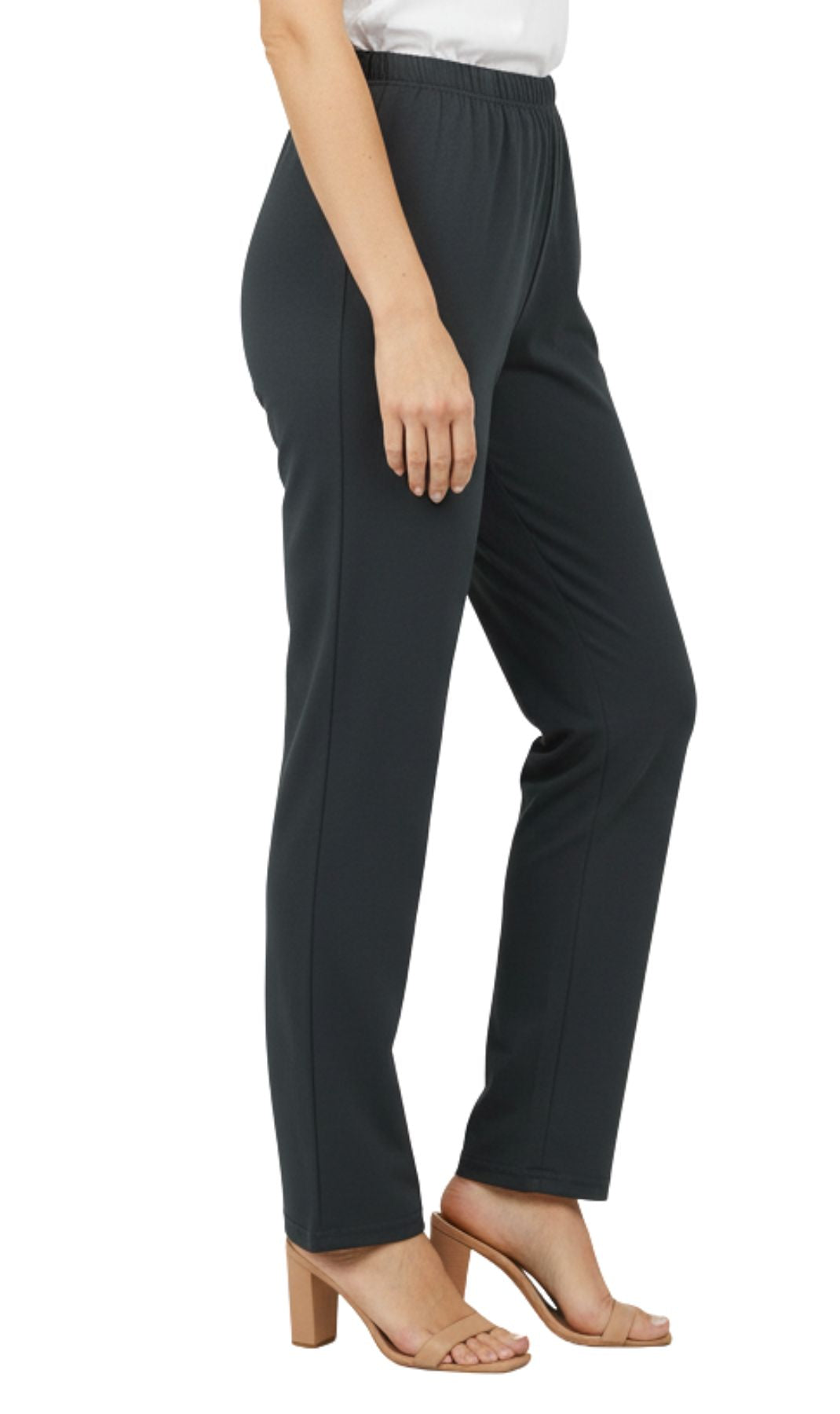 Women's Premium Cotton Stretch High-Waisted Black Leggings - Dressy Comfort in an Everyday Essential