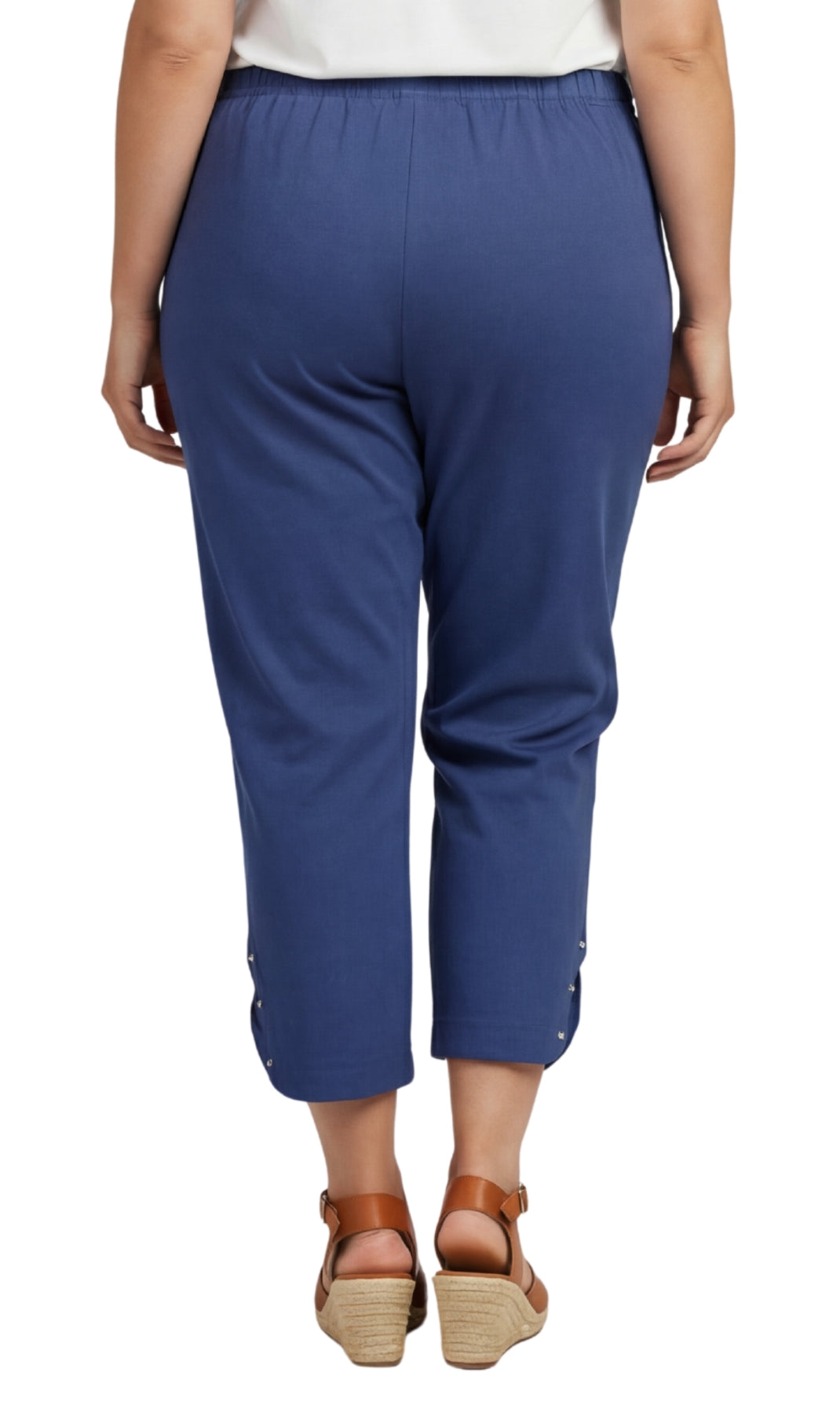 Women’s Lightweight Capris with Studded Hem Detail