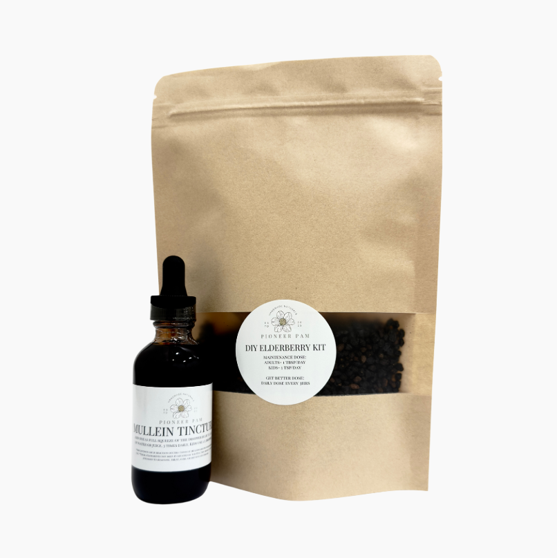 Dynamic Duo: Immune & Respiratory Support- Mullein Tincture + Elderberry Kit